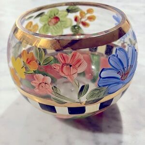 Mackenzie-Childs Glass Bowl Vase